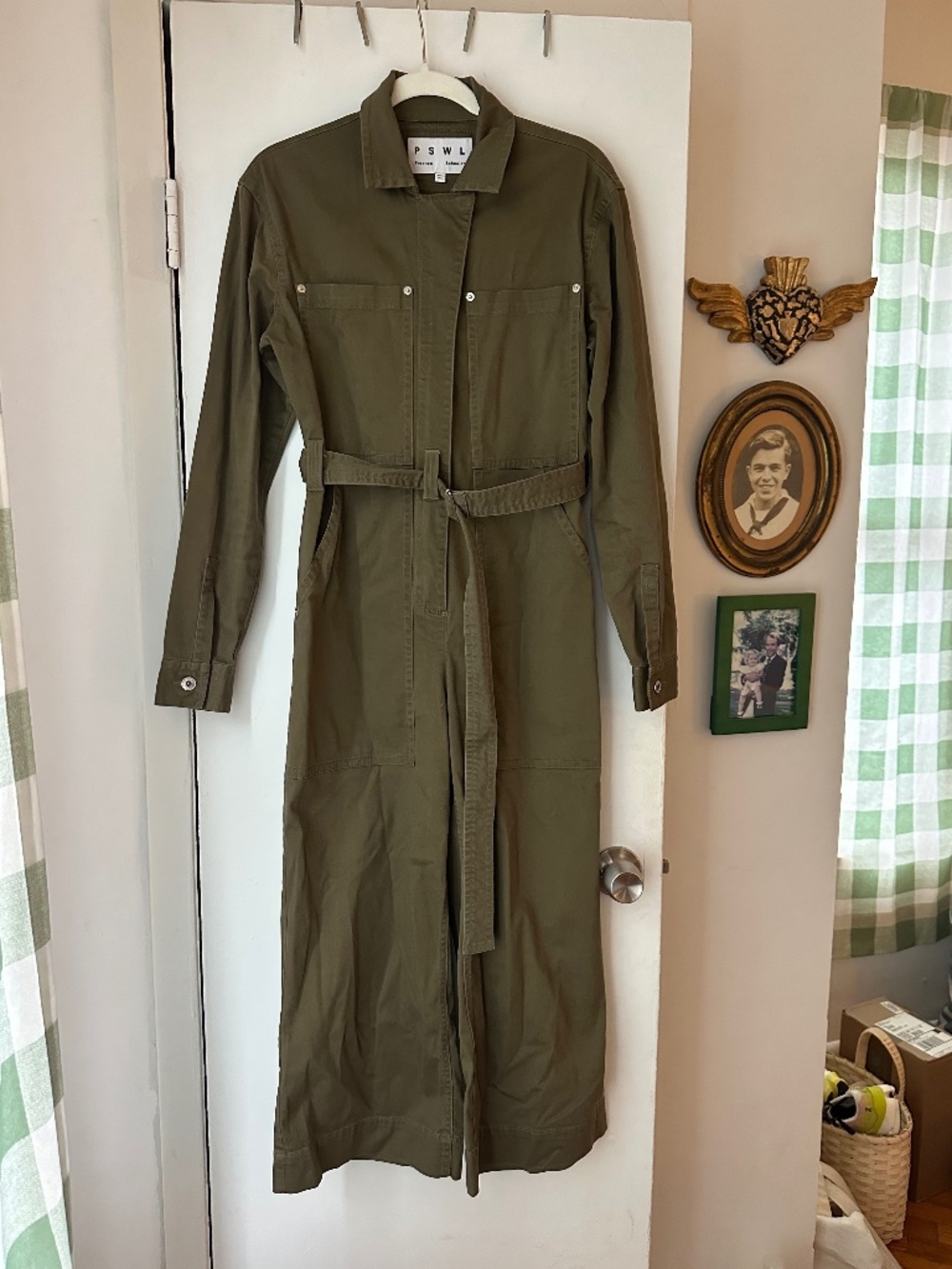 Proenza Schouler Utility Jumpsuit In Dark Fatigue